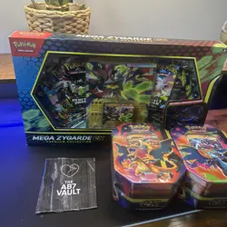 Pokemon TCG Mega Zygarde EX Premium Collection + Charizard Tins X+Y - Sealed✅ - Image 3