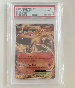 Pokemon TCG 2014 Charizard EX 11/106 Flashfire Ultra Rare Holo Englisch PSA 10 - Image 1