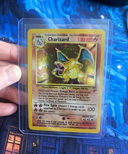 Pokemon TCG Charizard 004/130 Base Set 2 Holo Rare 120 HP 1999 English - Image 1