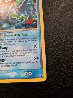 Feraligatr Unseen Forces Holo Card 2005 4/115 Series Stamped - Image 4