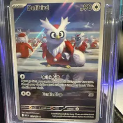 Pokemon TCG Delibird 152/132 Mega Evolution Illustration Rare Ace Gem Mint 10 - Image 1