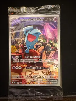 Team Rocket's Wobbuffet 203 Sv: Scarlet & Violet Promo Cards Holo SEALED - Image 1