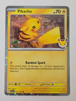 Pokemon Pikachu (Pokemon Day 2026) 051/162 Cosmos Holo - Stamped - Image 1