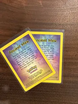 Pokemon Card - Promo - ANCIENT MEW DETAILS INSERT CARD - NM 2x - Image 2