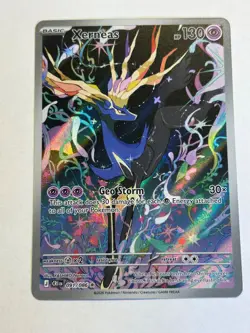 Xerneas 091/086 LP Chaos Rising Illustration Rare Holo Pokemon - Image 1