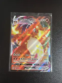 Pokemon TCG Charizard VMAX Darkness Ablaze 020/189 Single Card Near Mint - Image 1