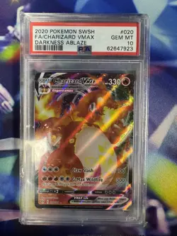 Pokemon TCG - Charizard VMAX 020/189 Darkness Ablaze - GEM MINT PSA 10 - Image 1
