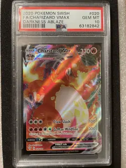 Pokemon TCG - Charizard VMAX 020/189 Darkness Ablaze - GEM MINT PSA 10 - Image 1