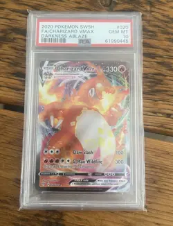 Pokemon TCG - Charizard VMAX 020/189 Darkness Ablaze - GEM MINT PSA 10 - Image 1