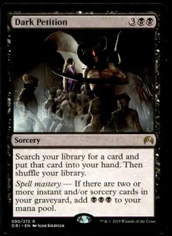 MTG Dark Petition LP Light Play Magic Origins [4034] - Image 1