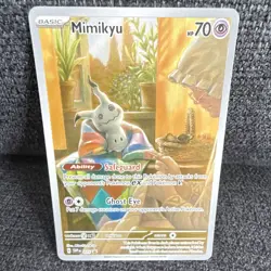 Pokemon TCG Mimikyu Holo Promo SVP 075 Scarlet & Violet 2024 EN HP70 - Image 1