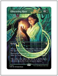 1x Obscuring Haze, Borderless Art, Magic MTG NM - Image 1