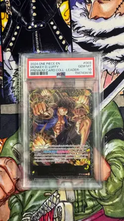 Monkey D. Luffy ST13-003 One Piece Premium Card Collection Leader English PSA 10 - Image 1