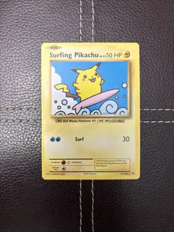 Pokemon TCG - Surfing Pikachu - 111/108 - Evolutions - MP Secret Rare (2016) - Image 1