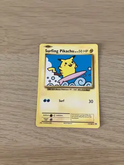 Pokemon TCG Surfing Pikachu XY Evolutions Card 111/108 Secret Rare - Image 1