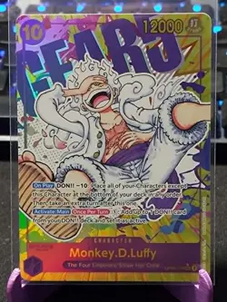 Monkey D. Luffy Gear 5 Parallel SEC Alt Art One Piece TCG OP05-119 English - Image 1