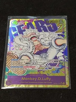 Monkey D. Luffy Gear 5 Parallel SEC Alt Art One Piece TCG OP05-119 English - Image 3