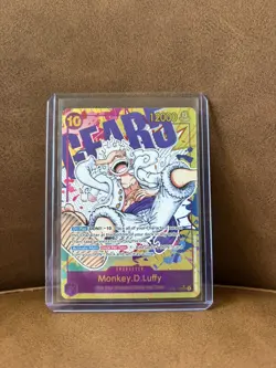 One Piece TCG Monkey D. Luffy OP05-119 Parallel SEC Alt Art Gear 5 English - Image 1