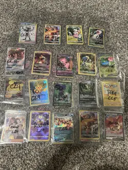 Pokemon TCG 19 different lots Holo Full Art 95 total cards - Image 2