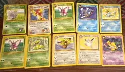 Nintendo Pokemon TCG Rare Non-Holo Lot. 10 cards - Image 1