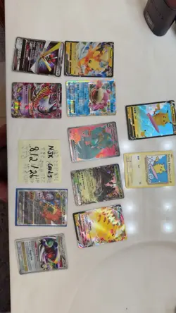 Pokemon TCG 10-Card Holo Lot EX GX V Pikachu V Mewtwo GX Celebrations 2021 - Image 1