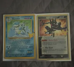 Blastoise & Greninja Pokemon TCG Detective Pikachu 2-Card Lot 17/18 English - Image 1