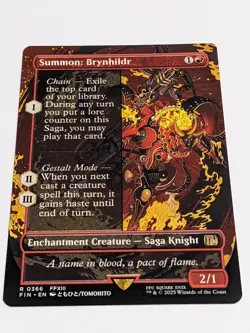 Summon: Brynhildr (Borderless) Final Fantasy MTG Regular Rare 0366 (NM) - Image 1