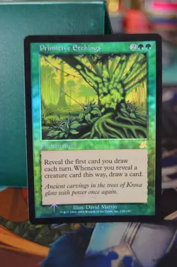 MTG foil primitive etchings from scourge magic the gathering - Image 1