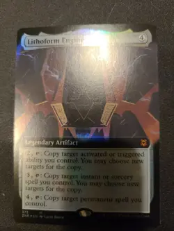 1x MTG Lithoform Engine Extended Art Non foil Zendikar Rising - Image 1