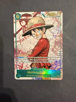 Monkey D Luffy OP13-118 SEC RED Alt Art One Piece Carrying On His Will English - Image 1