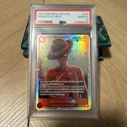 One Piece Op12 Monkey D Luffy English Graded PSA 10 - Image 1