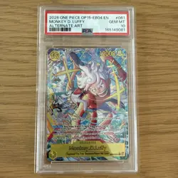 2026 One Piece OP15-EB04 Monkey D Luffy Alternate Art PSA 10 - Image 1