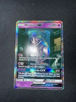 Mewtwo GX Pokemon Card 78/73 Shining Legends Secret Rare Near Mint Mewtube NM - Image 1