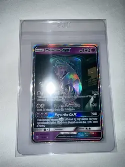 Mewtwo GX Pokemon Card 78/73 Shining Legends Secret Rare Near Mint Mewtube NM - Image 3