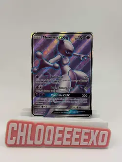 Mewtwo GX 72/73 Full Art S&M Shining Legends Pokemon Card TCG 2017 NM - Image 1