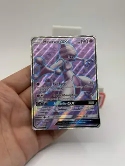Mewtwo GX 72/73 Full Art S&M Shining Legends Pokemon Card TCG 2017 NM - Image 2