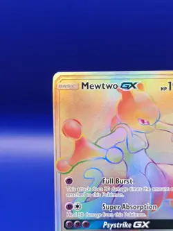 Mewtwo GX 76/73 Full Art Rainbow S&M Shining Legends Pokemon Card TCG 2017 - Image 4