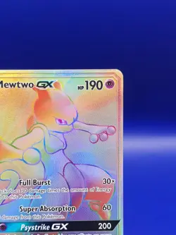 Mewtwo GX 76/73 Full Art Rainbow S&M Shining Legends Pokemon Card TCG 2017 - Image 5