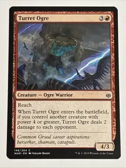 MTG War of the Spark Turret Ogre 148/264 NM - Image 1
