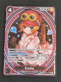 Bandai ONE PIECE Card Game Koala EB03-042 SP SR Foil EN 5000 Power Cost 4 - Image 1