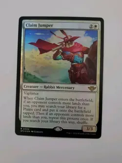 MTG Claim Jumper - Outlaws of Thunder Junction (OTJ) 8 *FOIL* Rare - Image 1