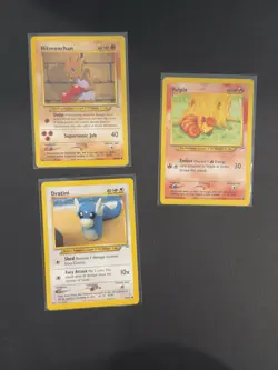 Pokemon TCG Neo Destiny 3 Card Lot: Hitmonchan-Vulpix-Dratini - Image 1