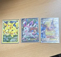 Pokemon TCG Radiant Collection 3-Card Lot Pikachu RC29 Sylveon EX RC32 Holo - Image 1