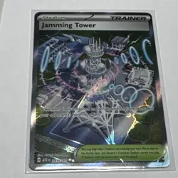 Pokemon TCG Holo Full Art Trainer 3-Card Lot Boss’s Orders/Jamming Tower - Image 3