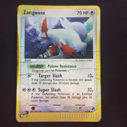 Zangoose 14/100 Reverse HOLO Rare🔥WELL PLAYED🔥EX Sandstorm Pokemon Card TCG - Image 1