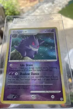 Pokemon TCG Gengar 27/130 Diamond & Pearl Reverse Holo Rare 110 HP English - Image 3