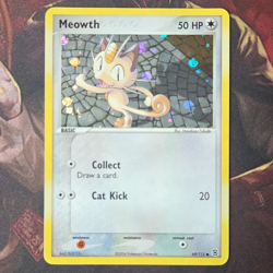 Pokemon TCG Meowth 69/112 EX FireRed & LeafGreen Holo 2004 English NM - Image 1