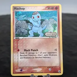 Pokemon TCG Nintendo Machop EX Legend Maker Reverse Holo Ultra Rare 57/92 LP+ - Image 1