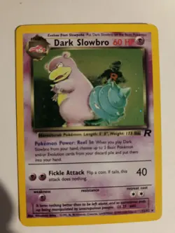 Pokemon TCG Dark Slowbro 12/82 Team Rocket Holo Rare Unlimited English 60 HP - Image 1