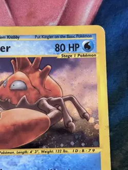Pokemon TCG Kingler 15/165 Expedition Base Set Reverse Holo Rare 80 HP 2002 - Image 4